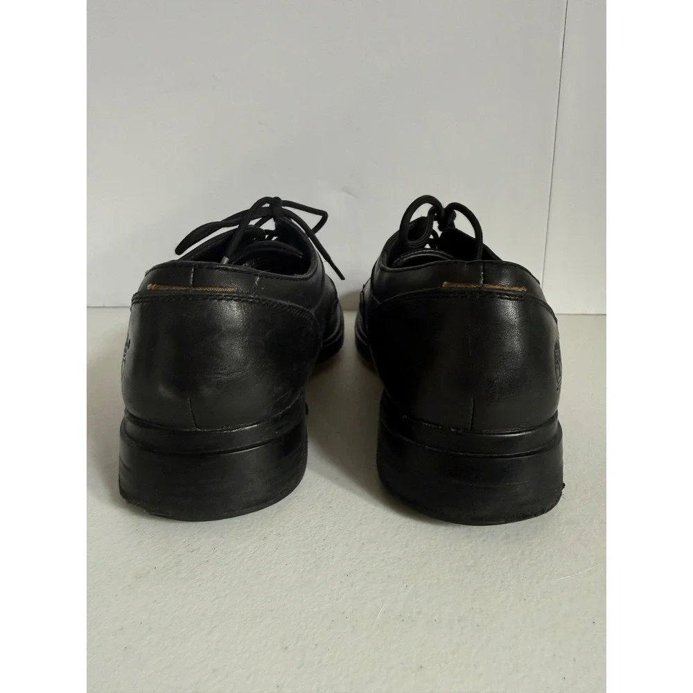 Timberland Mens Black Leather Waterproof Oxford Dress Shoes Lace Up Size 9.5